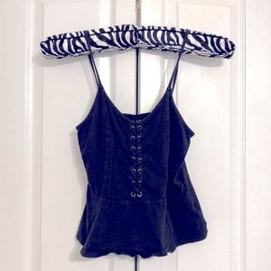 American Eagle Outfitters Navy Blue Top